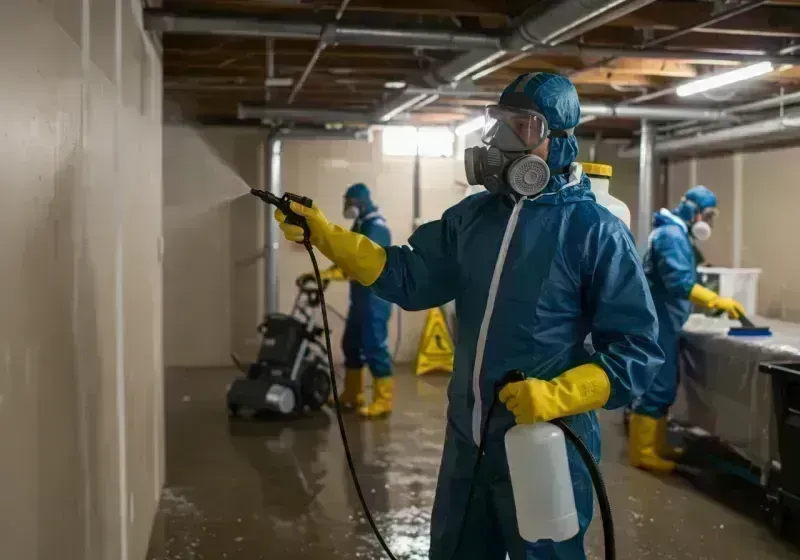 Basement Sanitization and Antimicrobial Treatment process in Rossmoor, CA